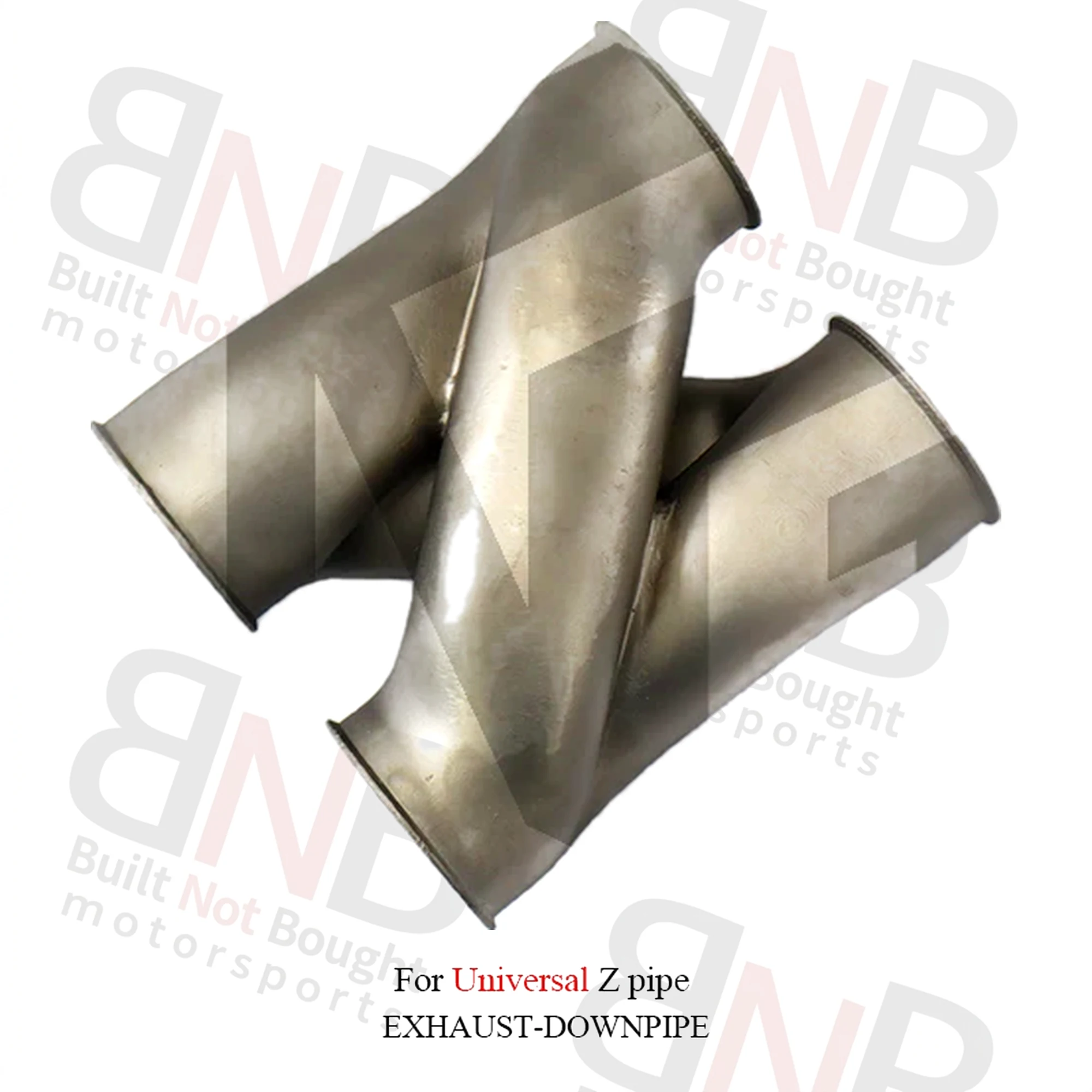 BNB Titaniumz Stainless Steel Universal Z Pipe Silvery 80x40x30