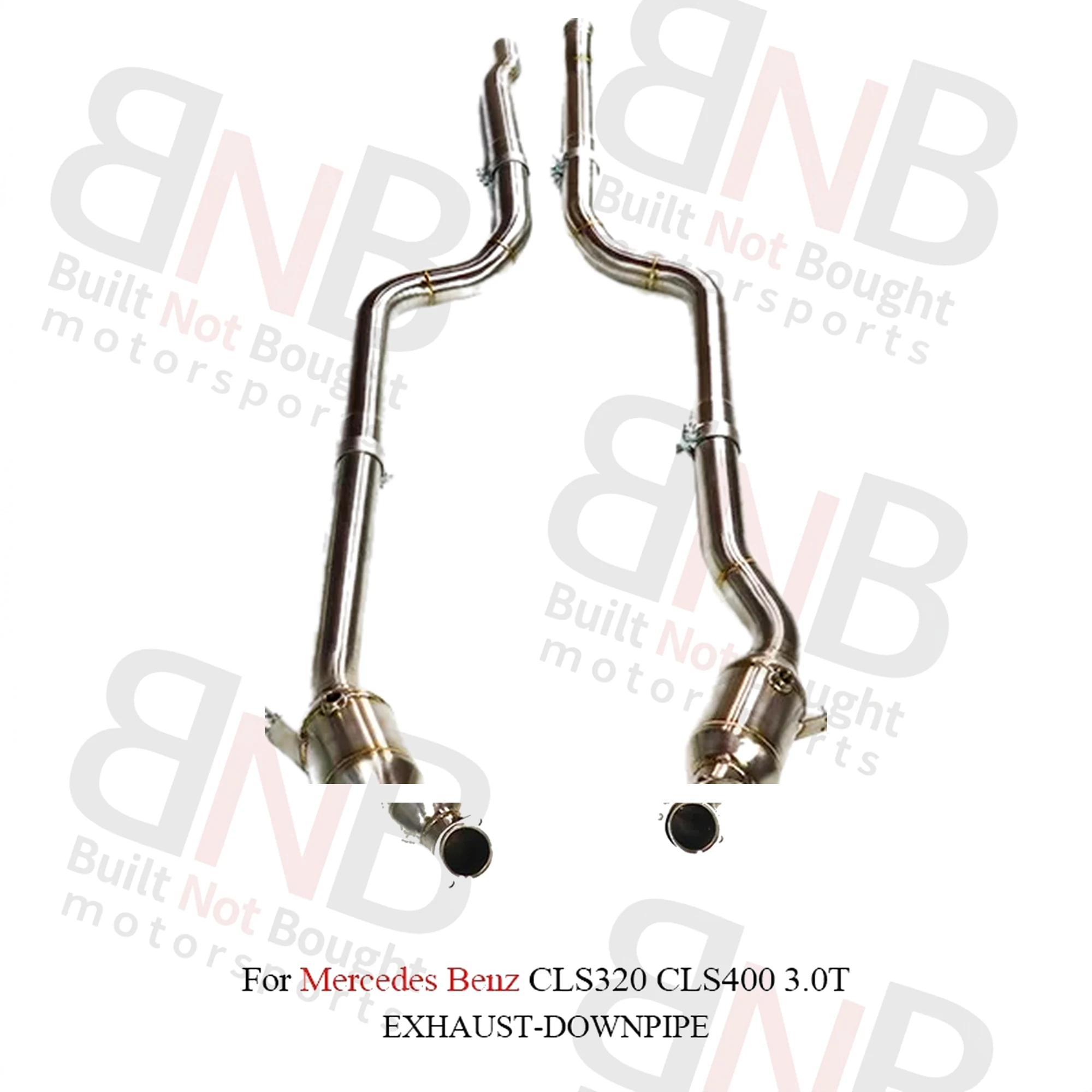 BNB Titaniumz Stainless Steel Exhaust Downpipe for Mercedes Benz CLS320 CLS400 3.0T