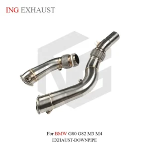BNB Titaniumz Stainless Steel Exhaust Straight Downpipe for BMW G80 G82 M3 M4