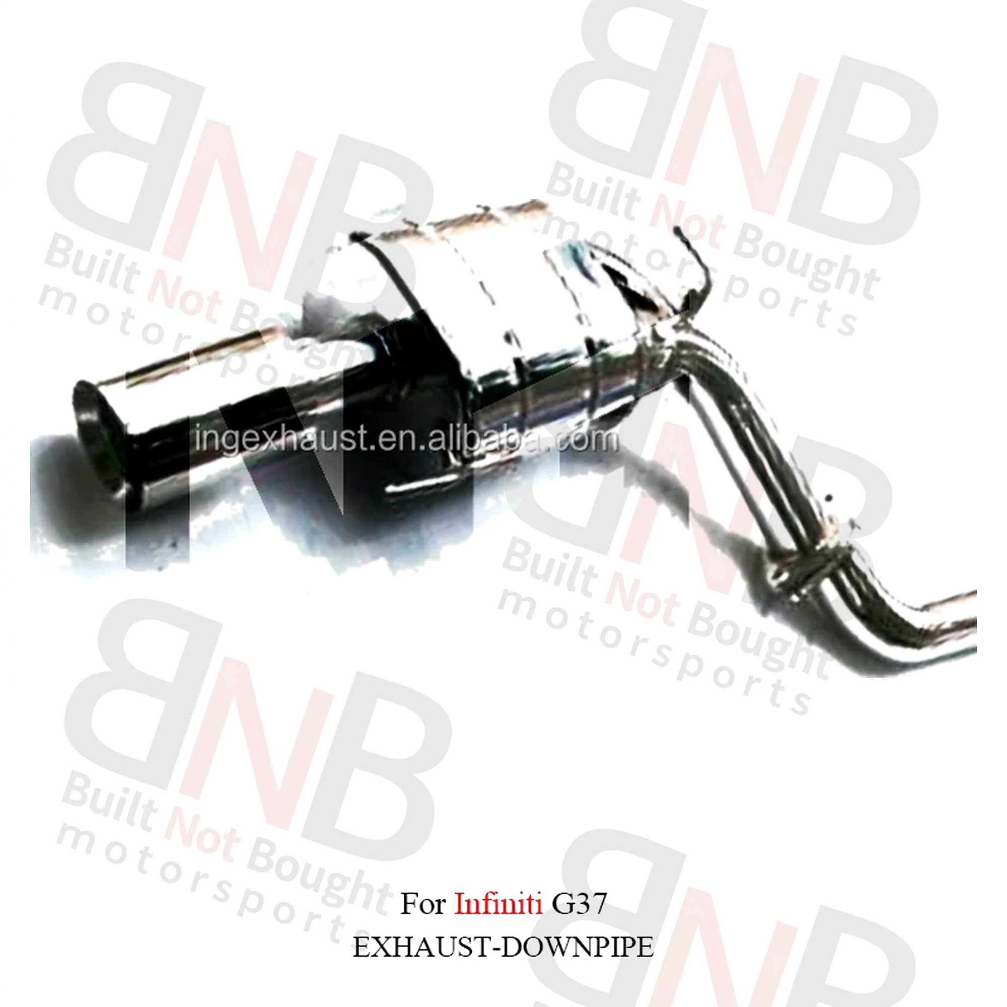 ING A*uto Performance Parts for Infiniti G25 2007+ Infiniti G37 2.5 3.7 Stainless Steel Catback Exhaust With Valve S*witch