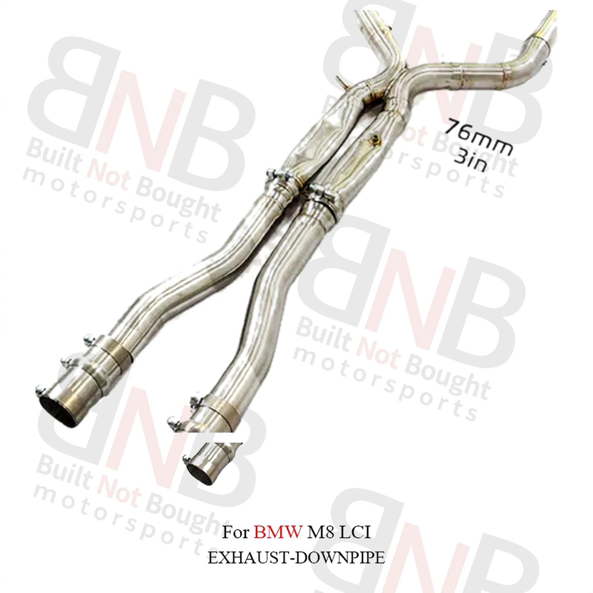 BNB Titaniumz M8 High Quality Exhaust Stainless Steel Exhaust System Mid Pipe for BMW M8 LCI Accessory Auto Performance Parts