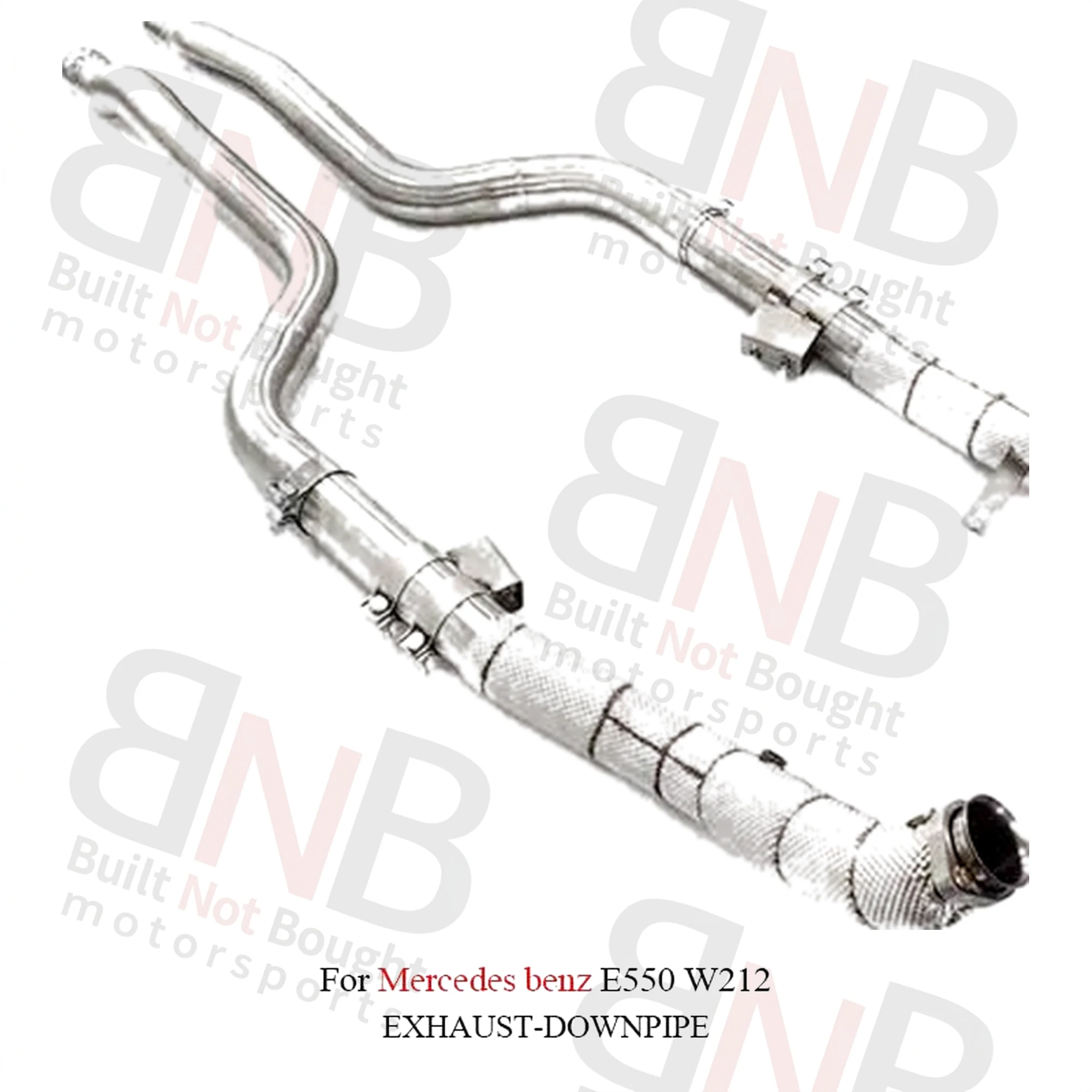 BNB Stainless Steel Downpipe 76mm for Mercedes Benz E550 W212