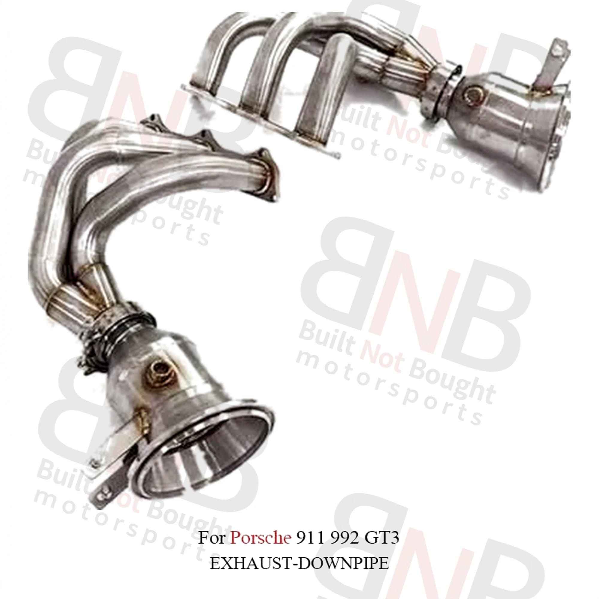 BNB Titaniumz High-Flow Header Downpipe Exhaust for Porsche 911 992 GT3 Direct Bolt-On