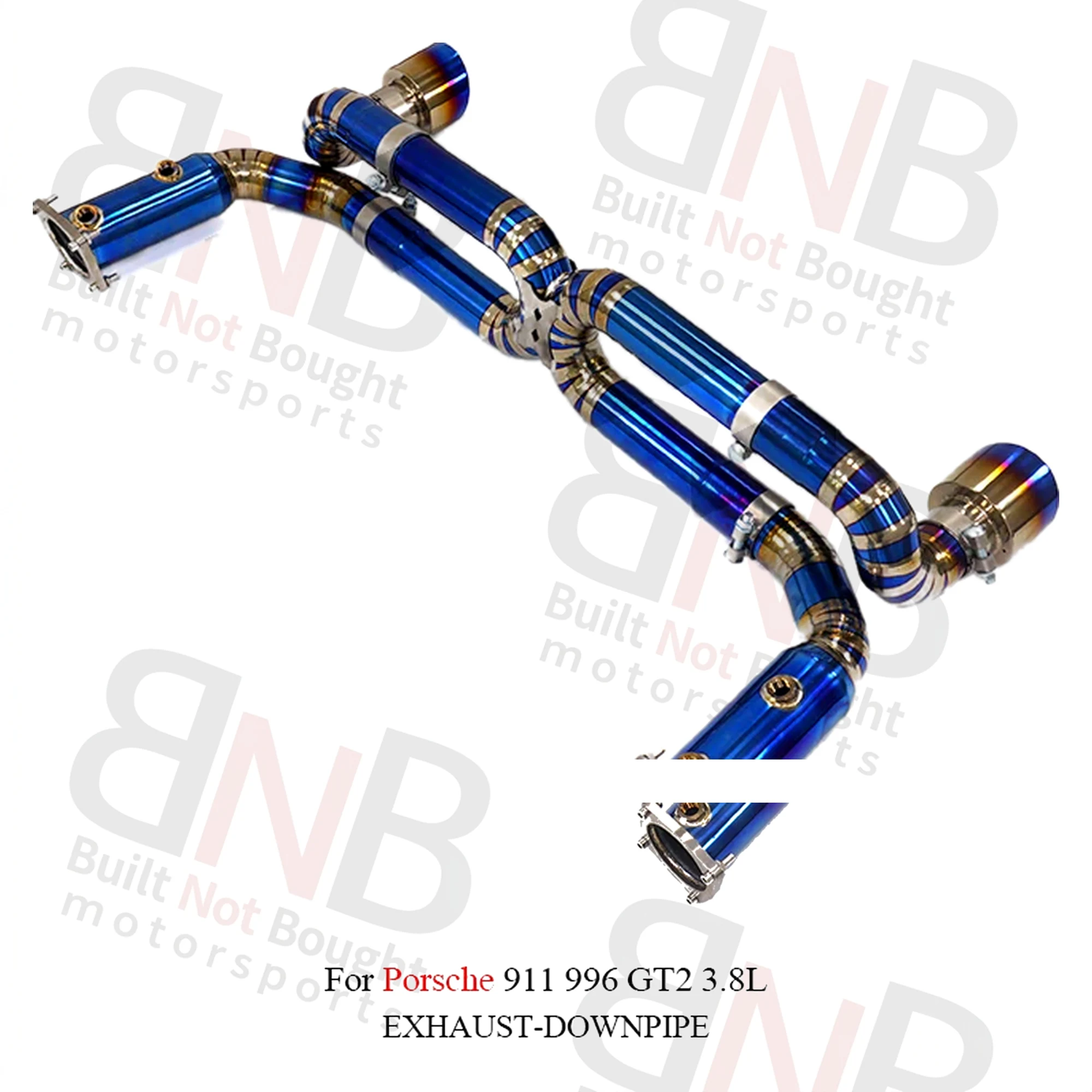 BNB Titaniumz Valved Catback Exhaust System for Porsche 911 996 GT2 3.8L