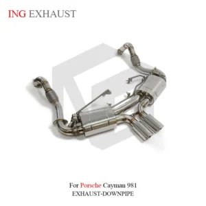 BNB Titaniumz Catback Exhaust 2014-2016 Porsche Cayman 981 2.7L/3.4L