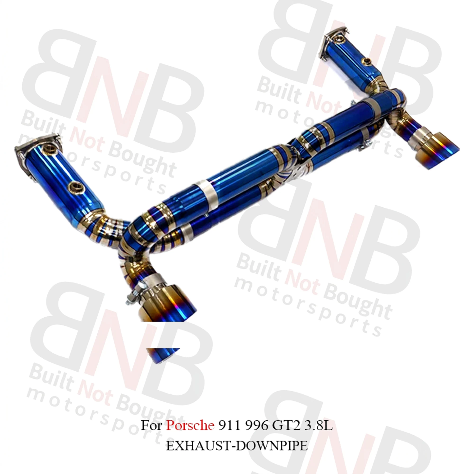 BNB Titaniumz Valved Catback Exhaust System for Porsche 911 996 GT2 3.8L