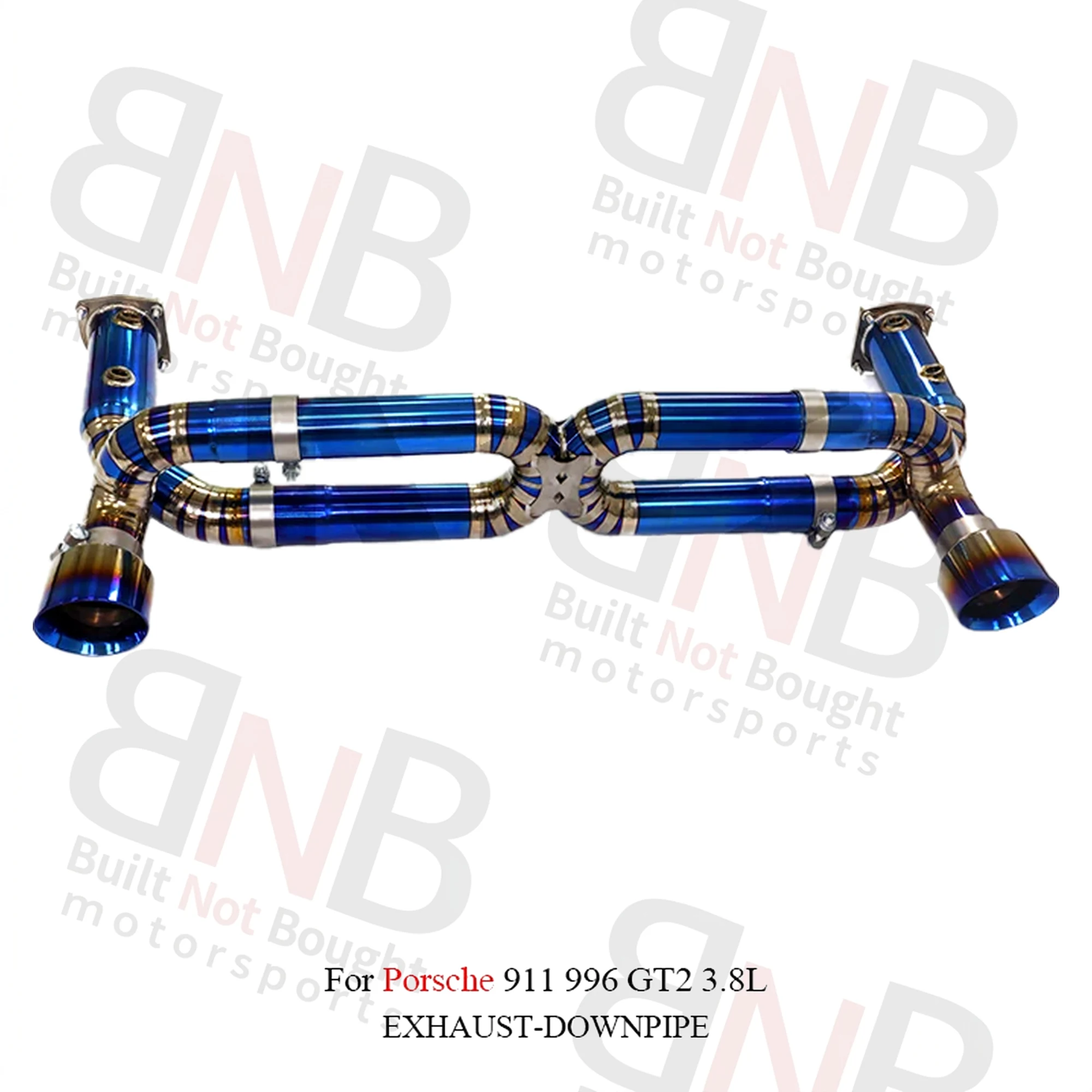 BNB Titaniumz Valvetronic Exhaust System for Porsche 911 996 GT2 3.8L