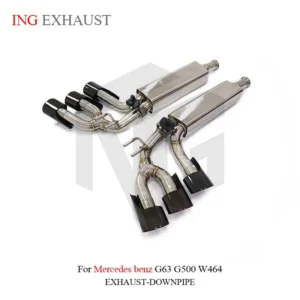 BNB Titaniumz Catback Exhaust System for Mercedes Benz G-Class 120x50x40mm Silvery