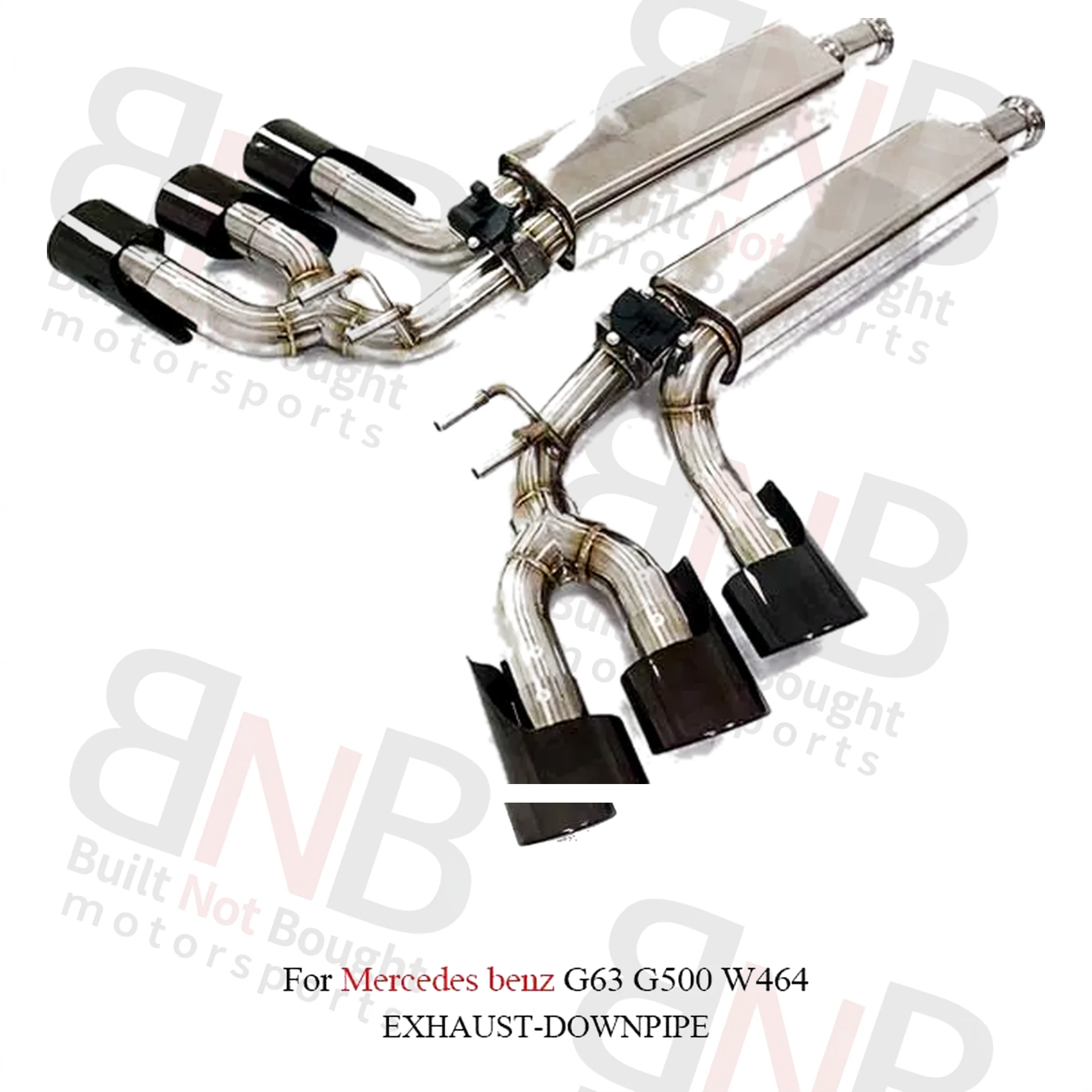 BNB Titaniumz Catback Exhaust System for Mercedes Benz G-Class 120x50x40mm Silvery