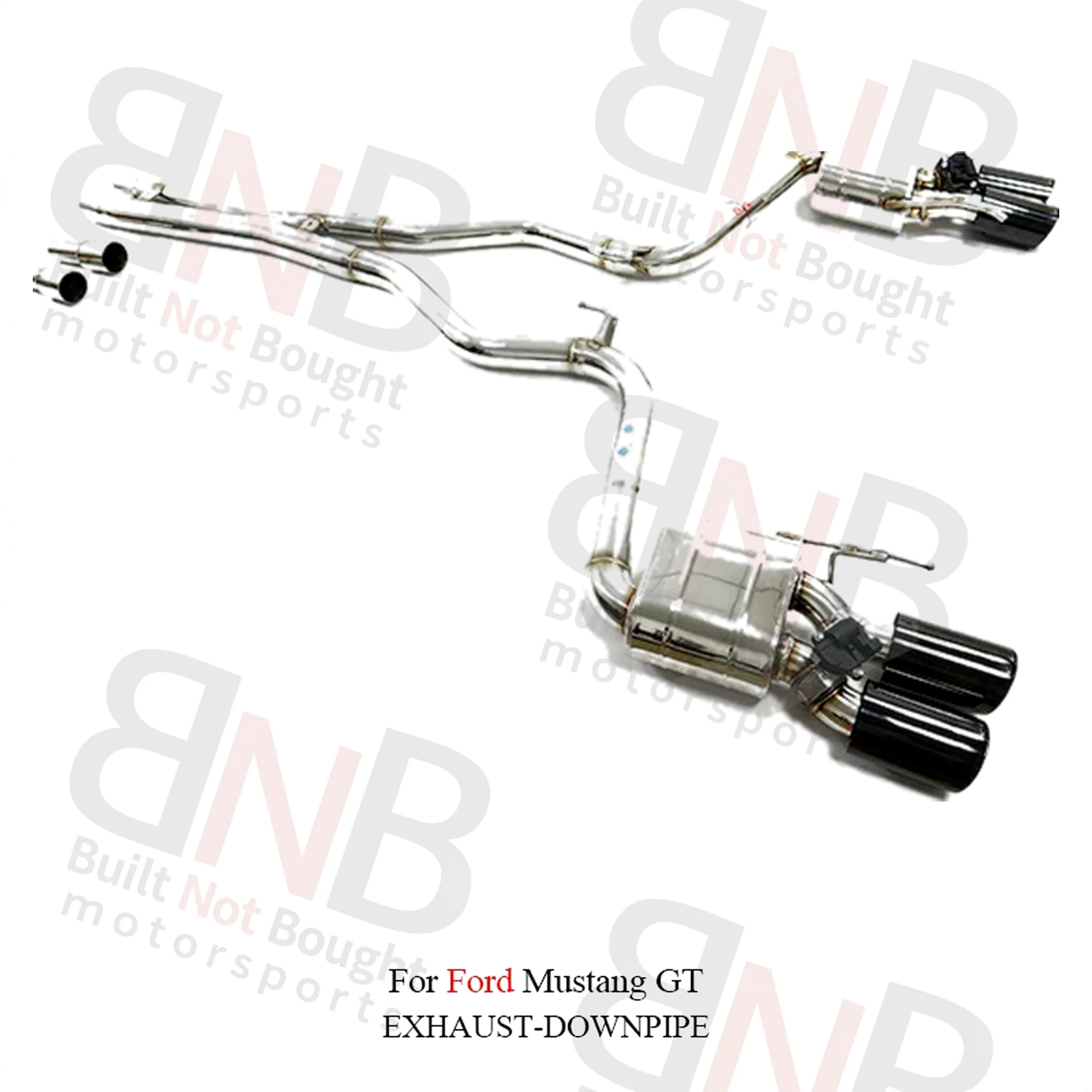 BNB BNB Titaniumz Ford Mustang GT 5.0L Catback Exhaust System Stainless Steel