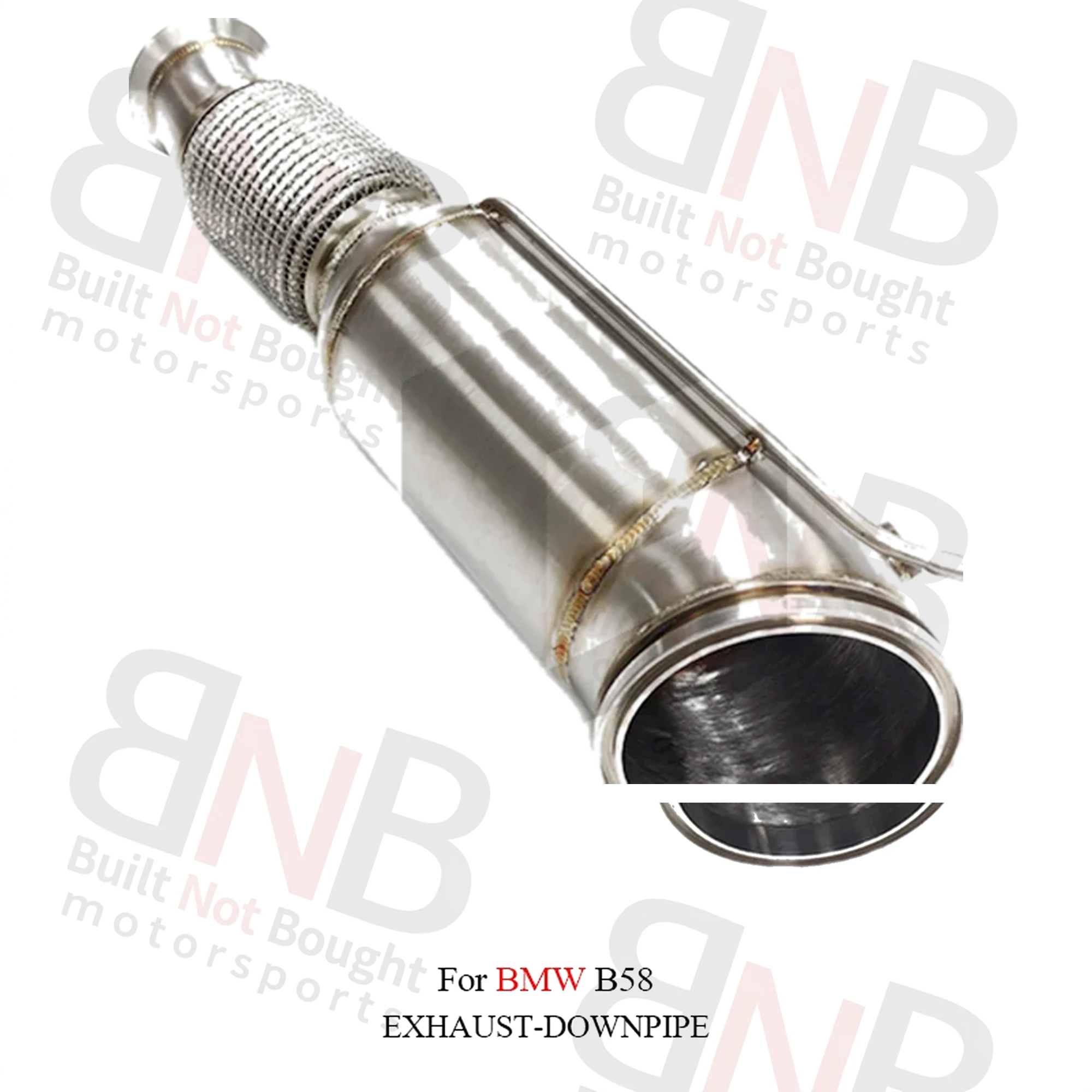 BNB Titaniumz Stainless Steel Downpipe for BMW B58 1.5mm Silvery