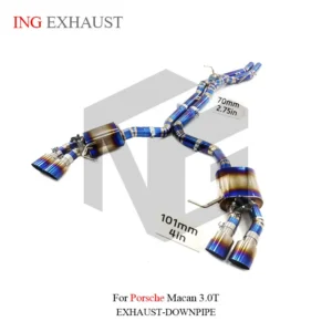 BNB Titaniumz Exhaust High Flow Titanium Straight Pipe System Macan 3.0T
