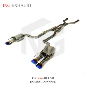BNB BNB Titaniumz Stainless Steel Catback Exhaust for Lexus RCF 5.0 Silvery 120x50x40mm