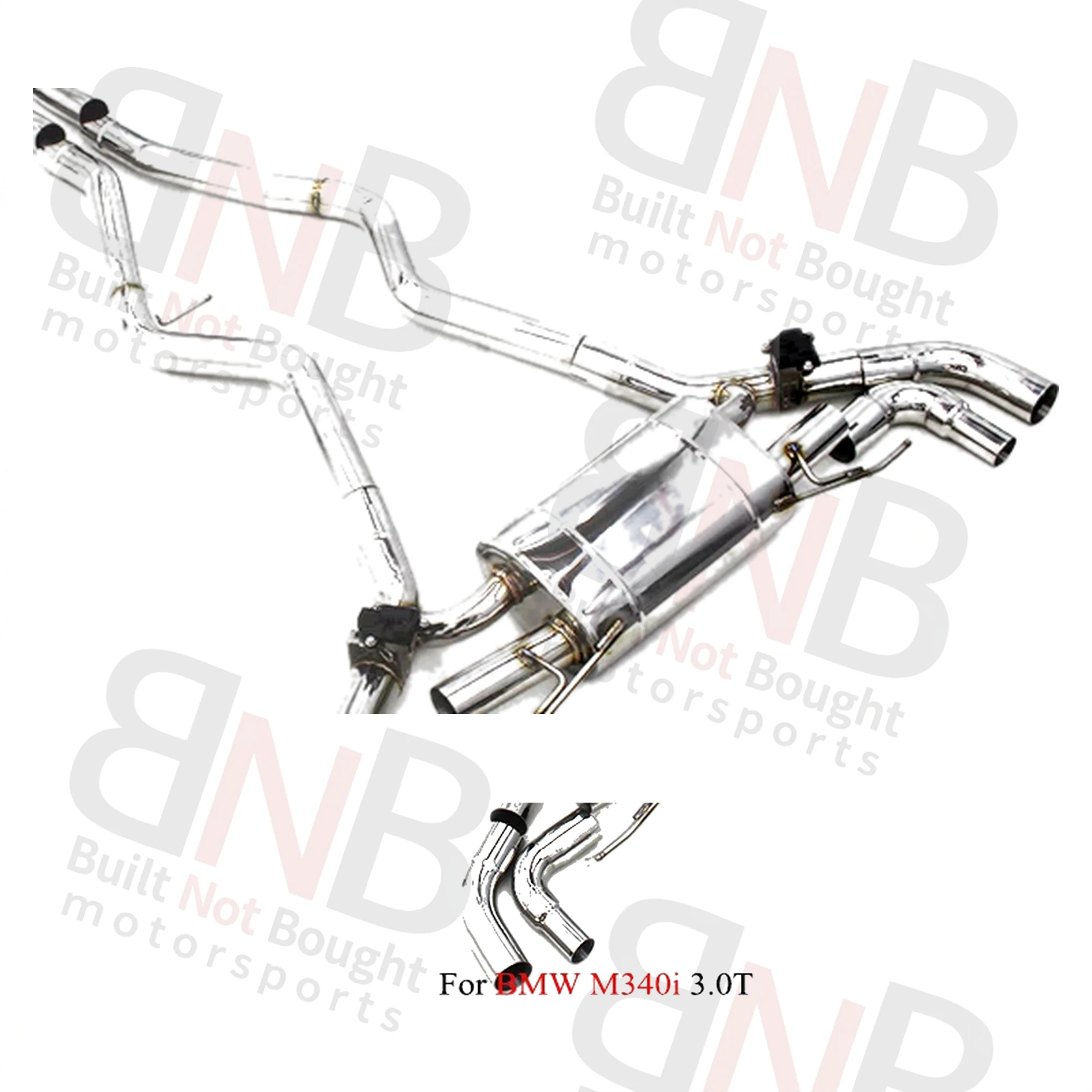 BNB Titaniumz Exhaust Catback for BMW M340i G20 G28 3.0T B58