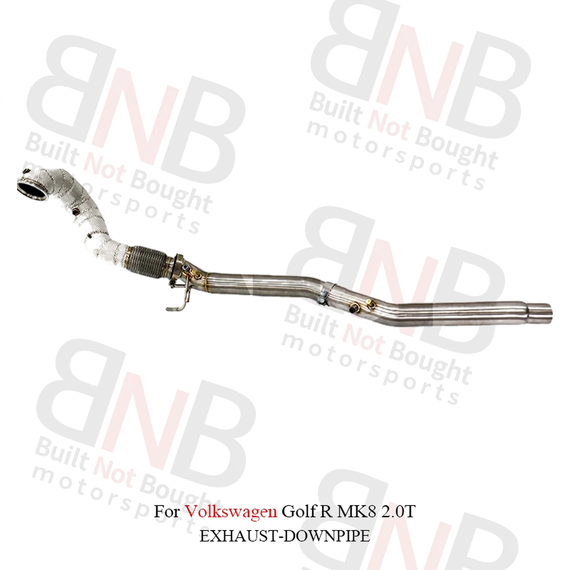 BNB Titaniumz Stainless Steel Downpipe Volkswagen Golf R MK8 2.0T