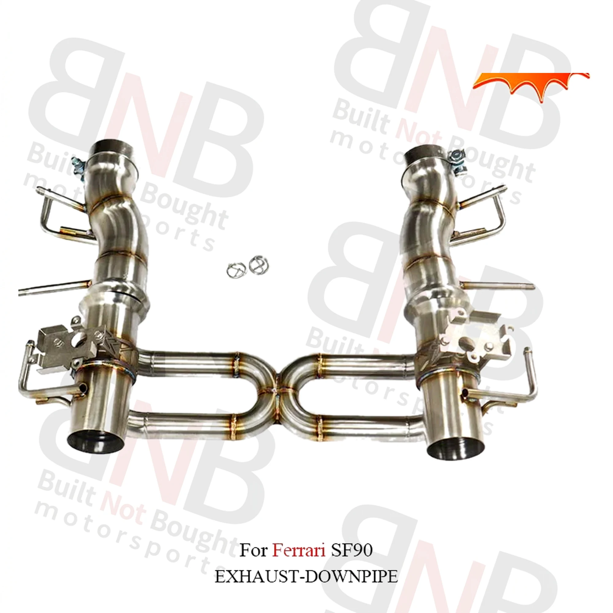 BNB SF90 Valvetronic Catback Exhaust Stainless Steel for Ferrari 2019+