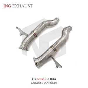 BNB Titaniumz Valved Stainless Steel Downpipe for Ferrari 458 Italia