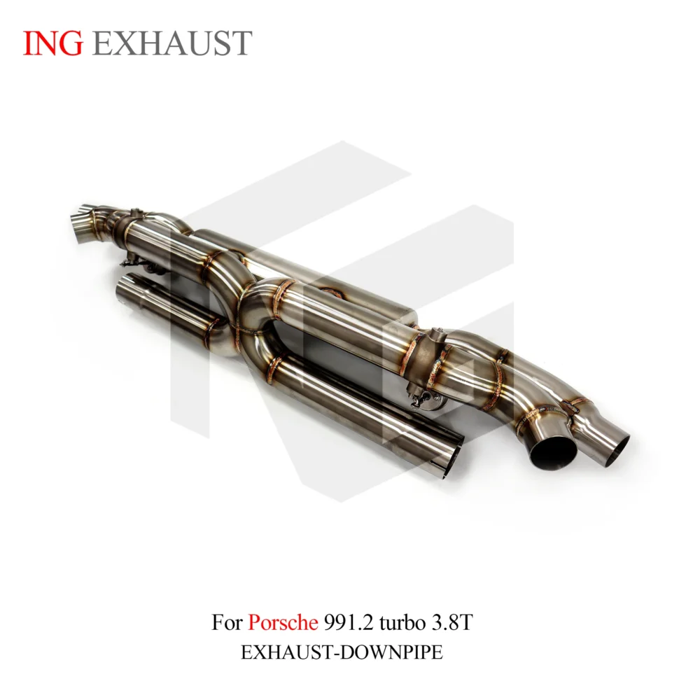 BNB Titaniumz Catback Exhaust System for Porsche 991.2 Turbo 3.8T Silver