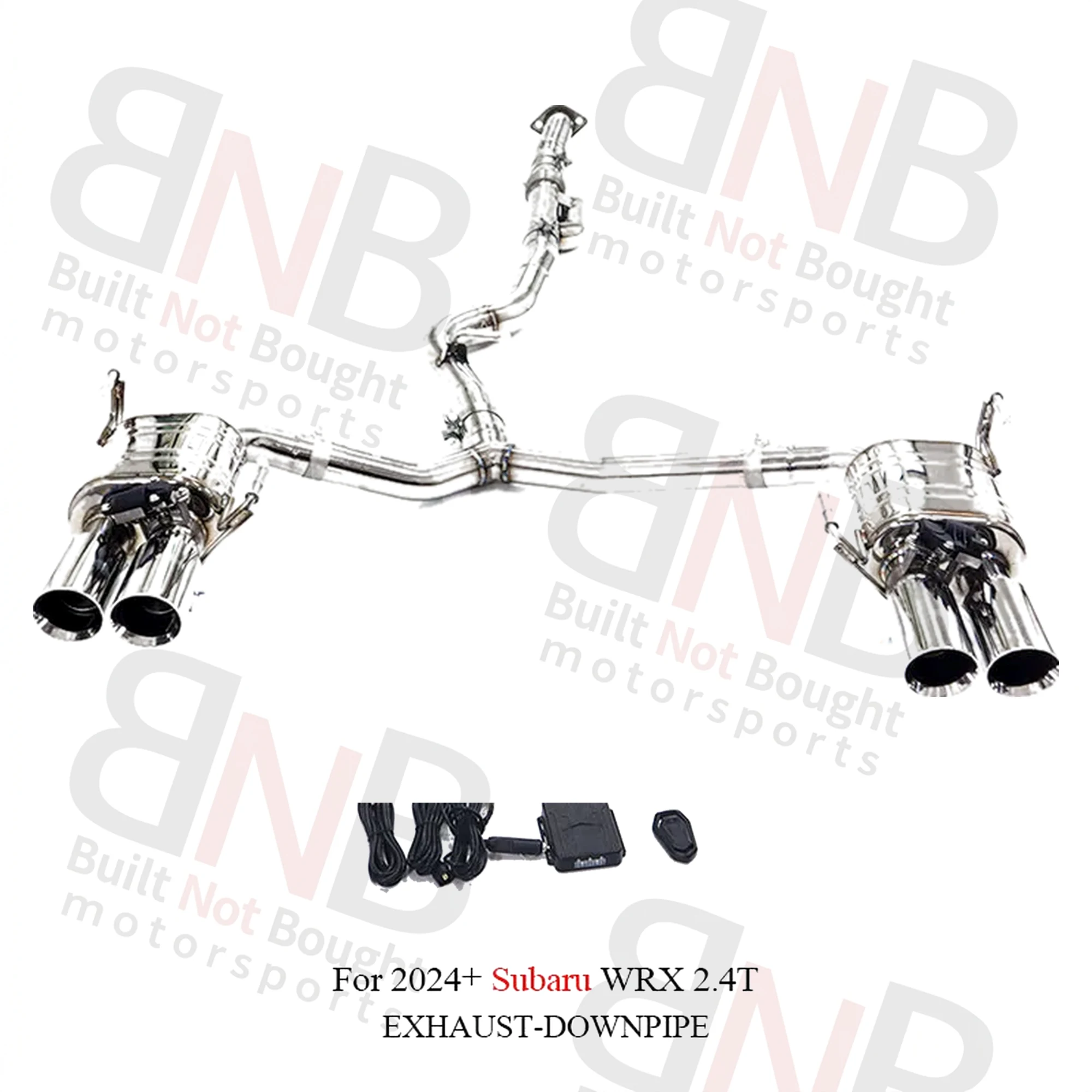 BNB Titaniumz Catback Exhaust for Subaru WRX 2.4T 2024+ Stainless Steel