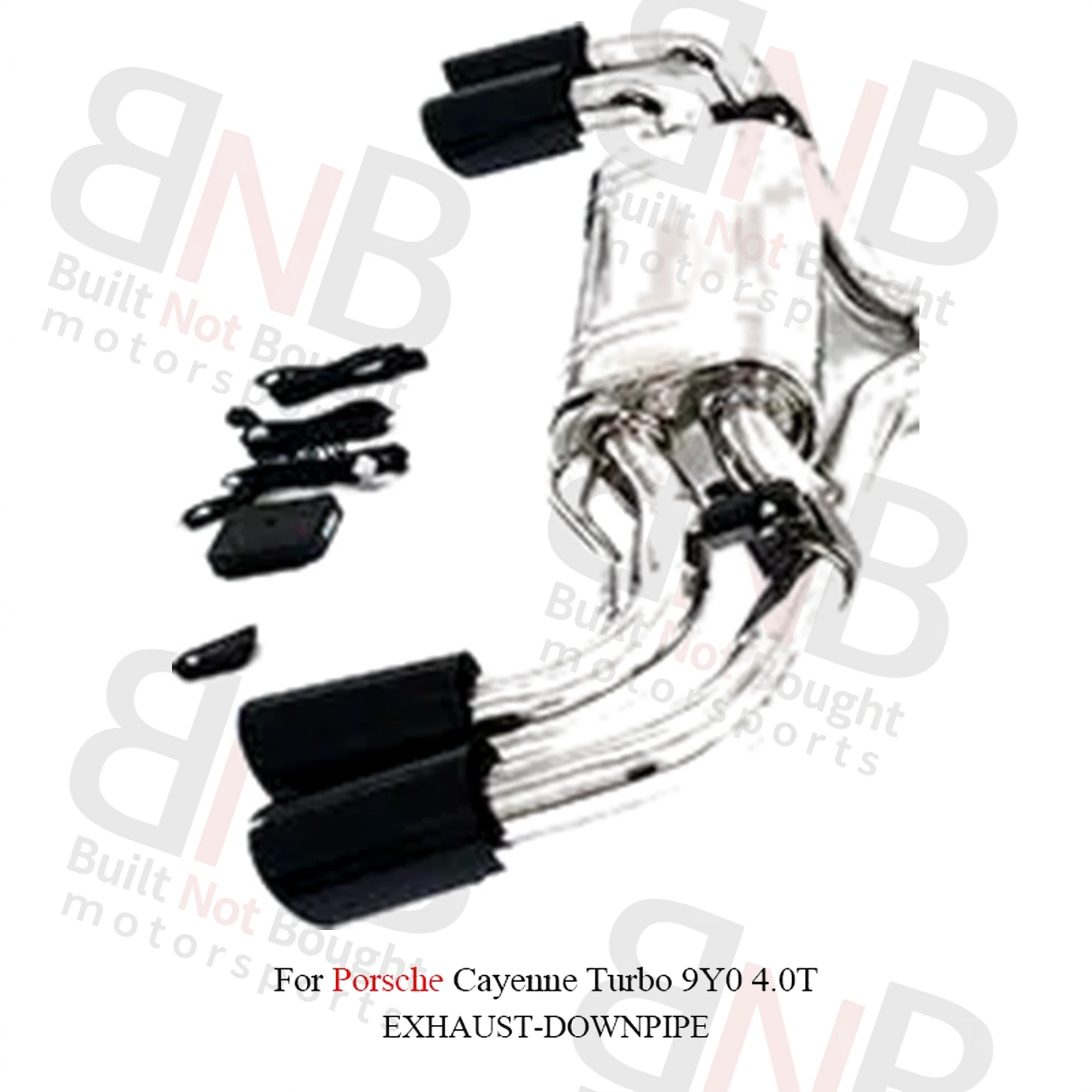 BNB Titaniumz Porsche Cayenne Turbo 9Y0 4.0T Catback Exhaust Stainless Steel Silvery
