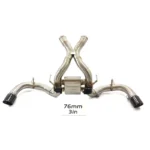 BNB Valvetronic Exhaust Catback for McLaren 570S Stainless Steel Silver