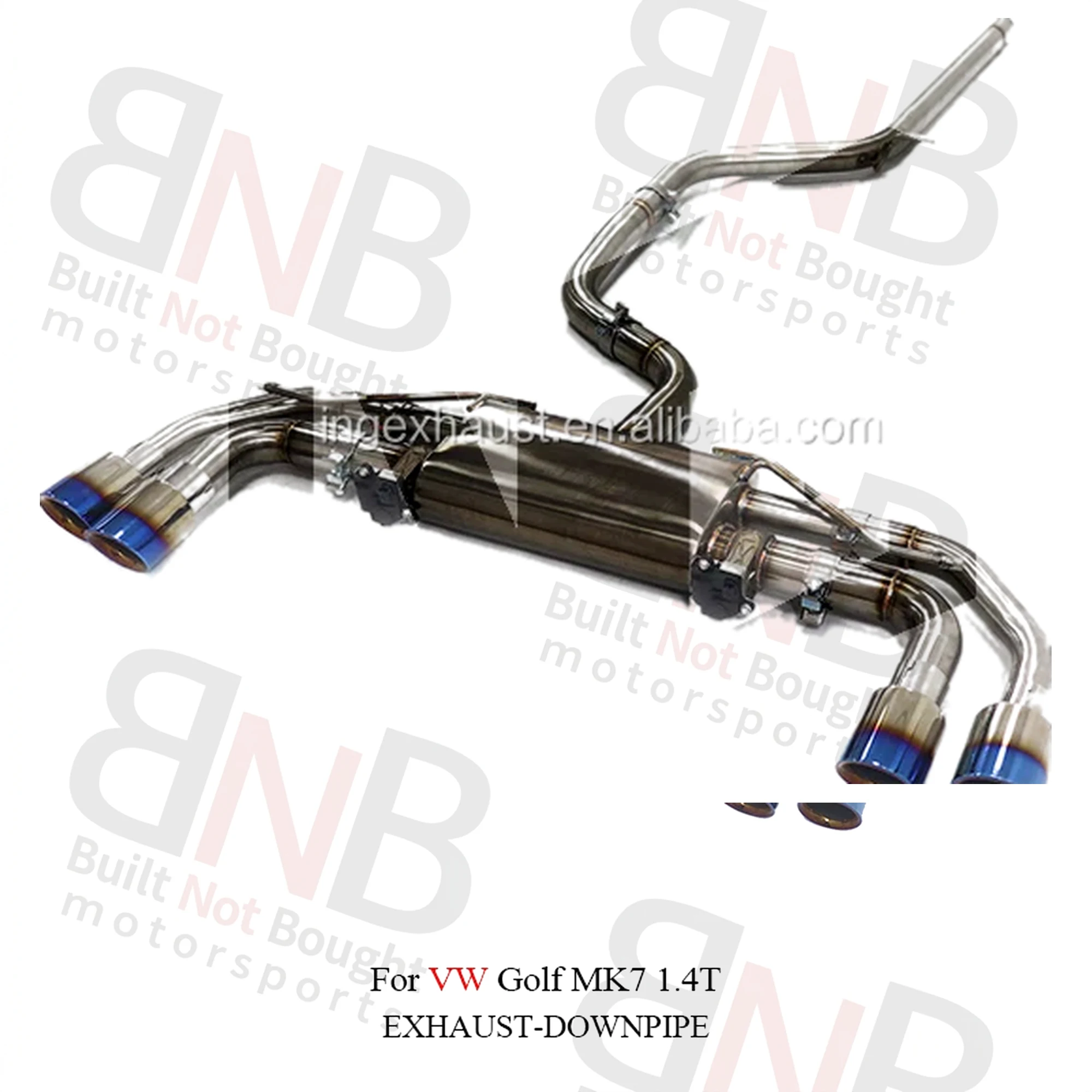 BNB Titaniumz Catback Exhaust System for VW Golf7 MK7 1.4T 1.6L