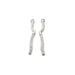 BNB Titaniumz Valved Exhaust Downpipe for Ferrari 812 6.5L Silvery