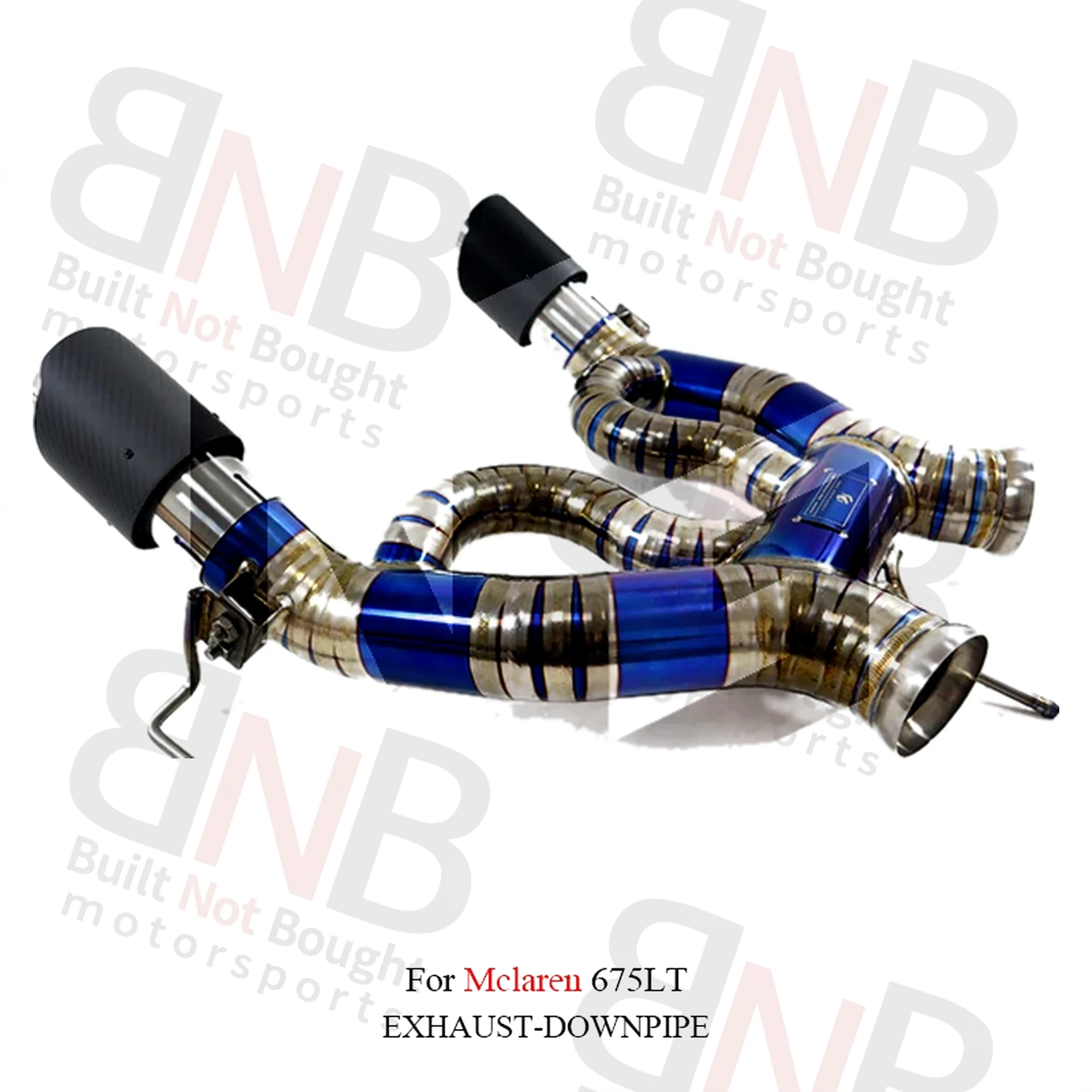 BNB Titaniumz Titanium Catback Exhaust Pipes McLaren 675LT