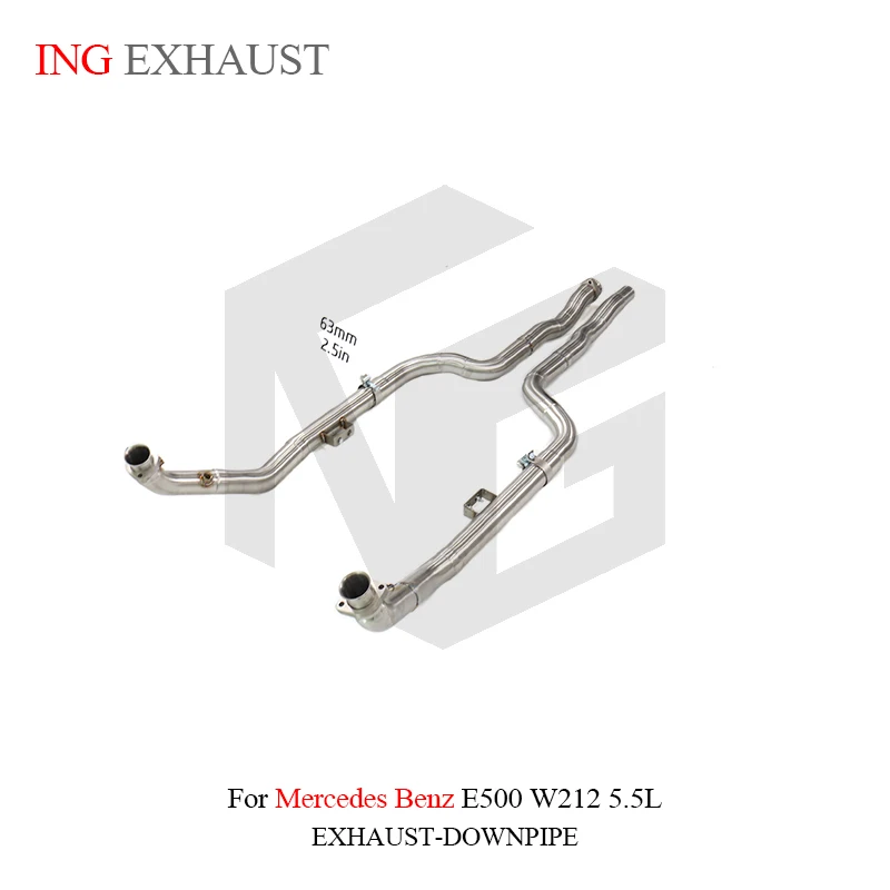 BNB Titaniumz Stainless Steel Straight Exhaust Downpipe for Mercedes Benz E500 2015-2016
