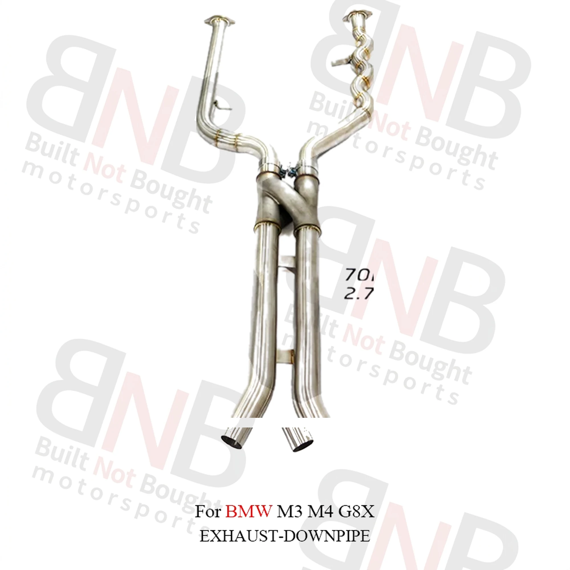 BNB Stainless Steel Exhaust Midpipe for BMW M3 M4 G8X