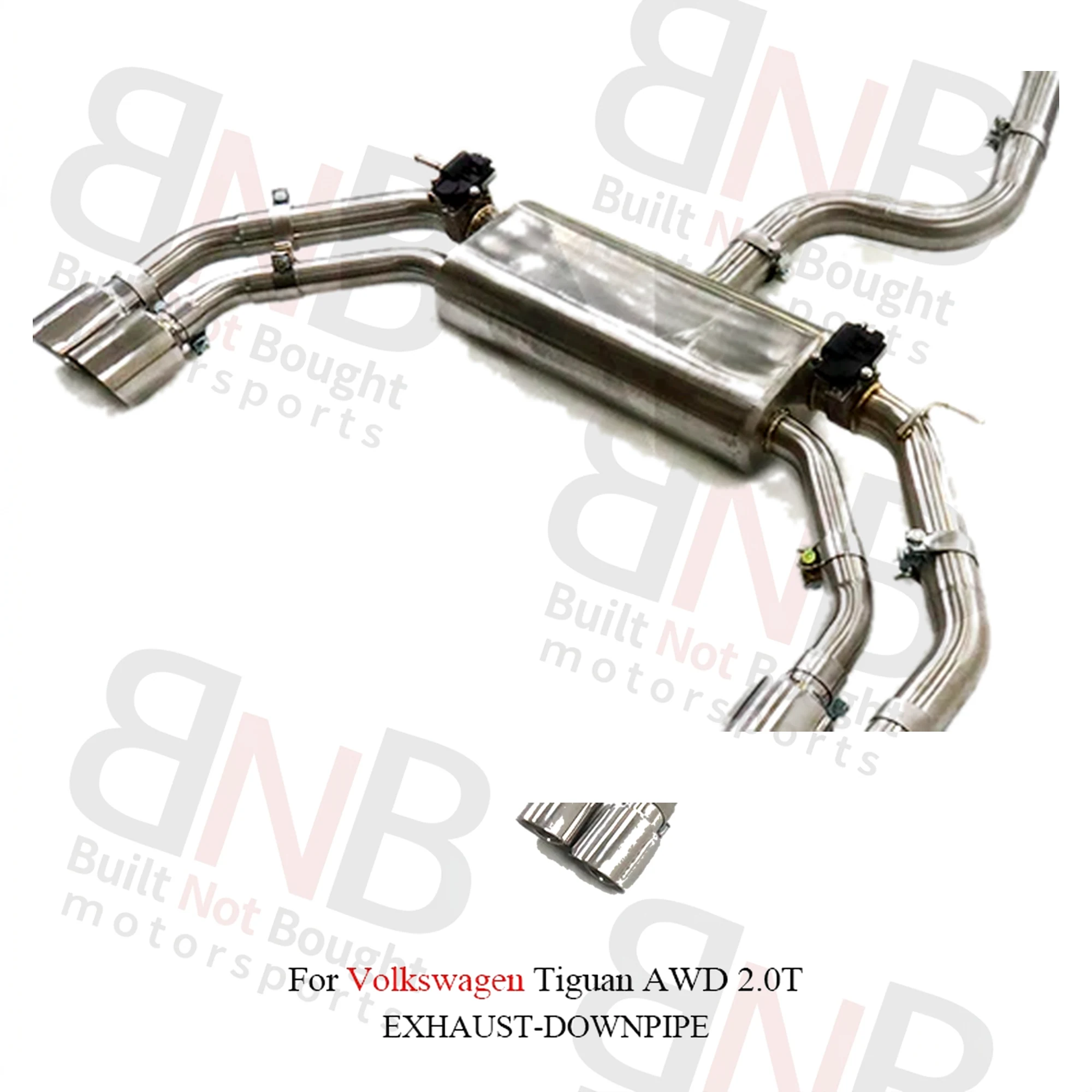 BNB Titaniumz Stainless Steel Exhaust Catback for VW Tiguan AWD 2.0T