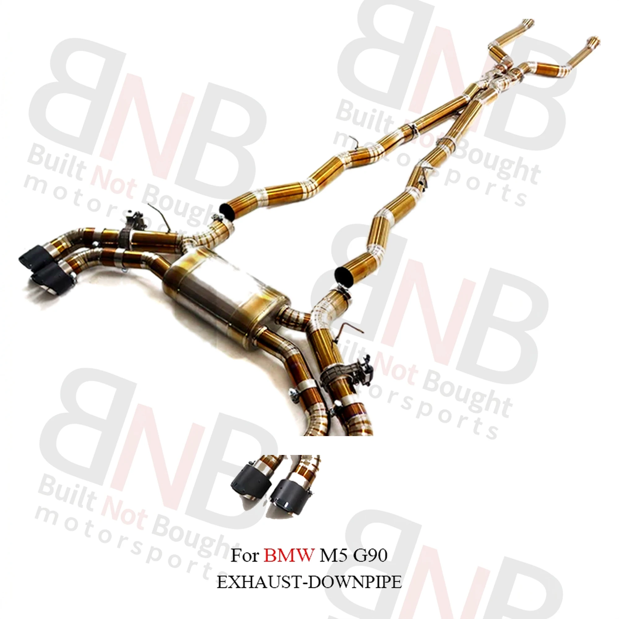 BNB Titaniumz BMW M5 G90 Catback Exhaust Titanium Pipes Valvetronic Muffler