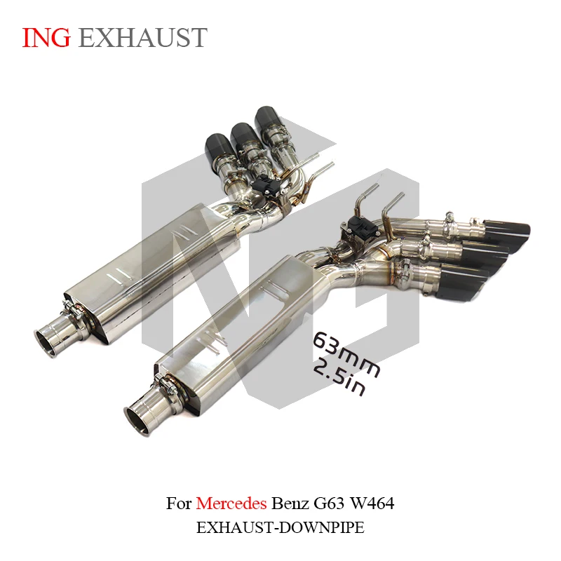 BNB Titaniumz Exhaust Valved Catback Six Exits Mercedes Benz G63 W464 Stainless Steel