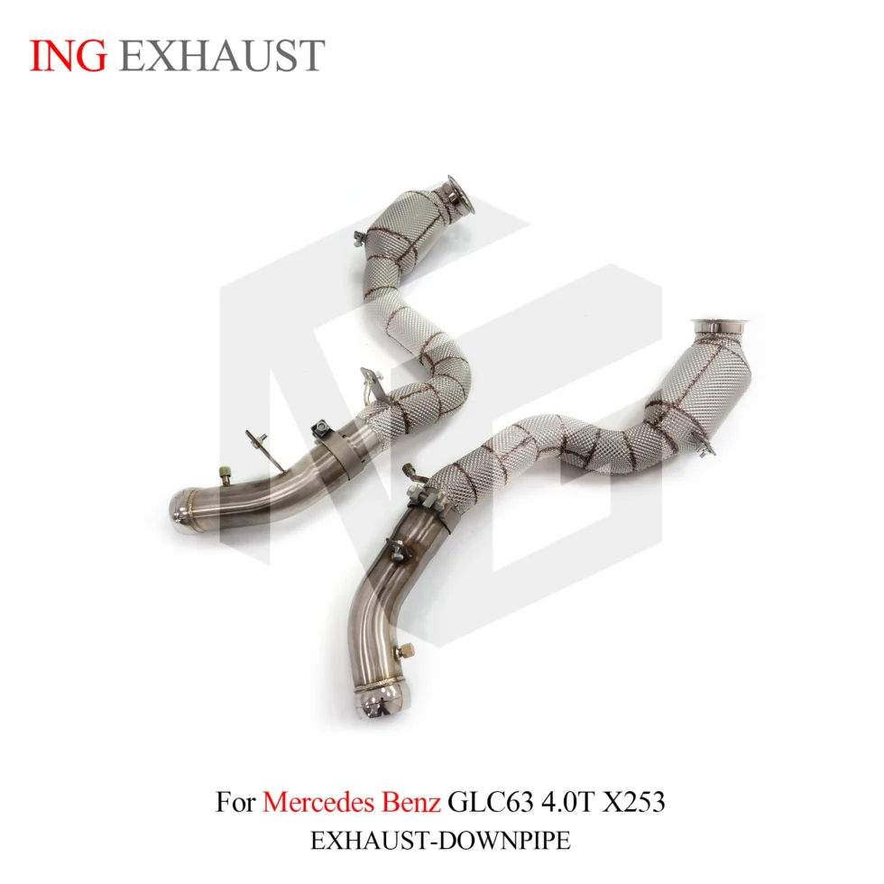 BNB Stainless Steel Heat-Shielded Downpipes for Mercedes-Benz GLC63 AMG X253 4.0T
