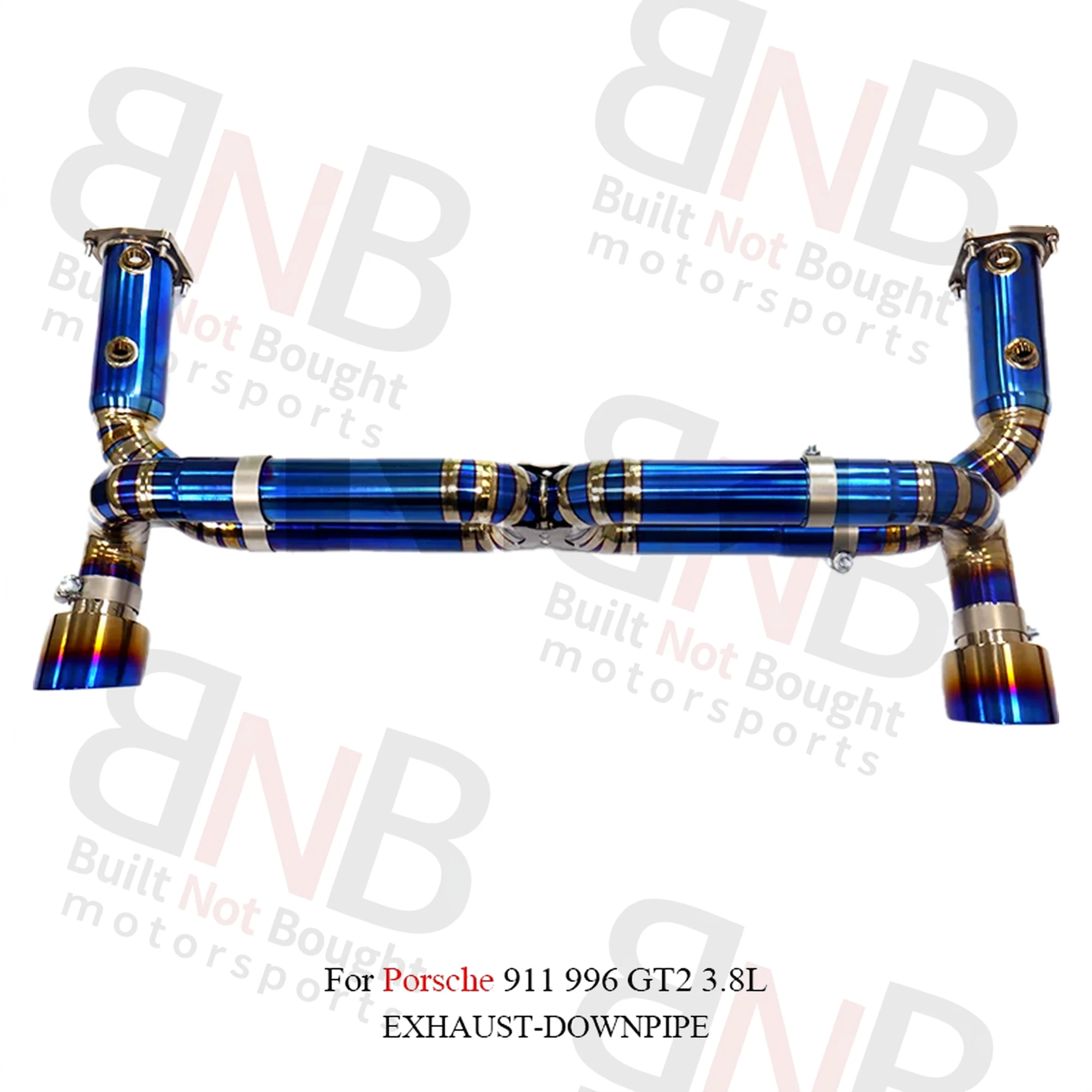 BNB Titaniumz Valvetronic Exhaust System for Porsche 911 996 GT2 3.8L