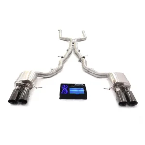 BNB Titaniumz Catback Exhaust with Muffler Valve for BMW 550i F10 N63