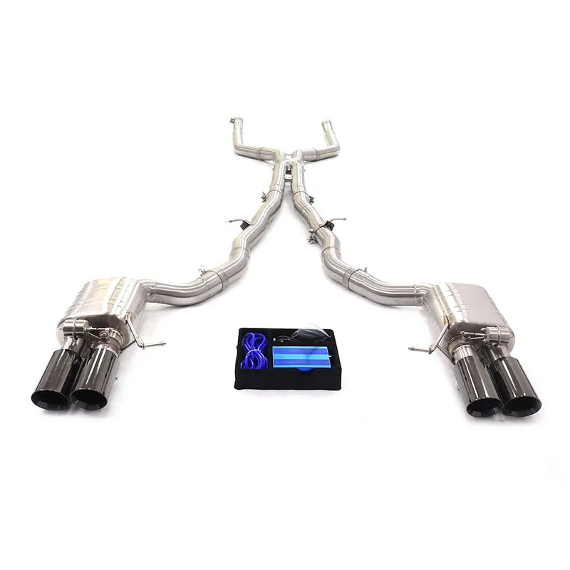 BNB Titaniumz Catback Exhaust with Muffler Valve for BMW 550i F10 N63