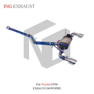 BNB Titaniumz Catback Exhaust System for Toyota GT86 Blue Burnt 120x50x40cm