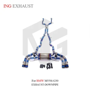 BNB Titanium Catback Exhaust System for BMW M550i G30 120x50x40 Slivery