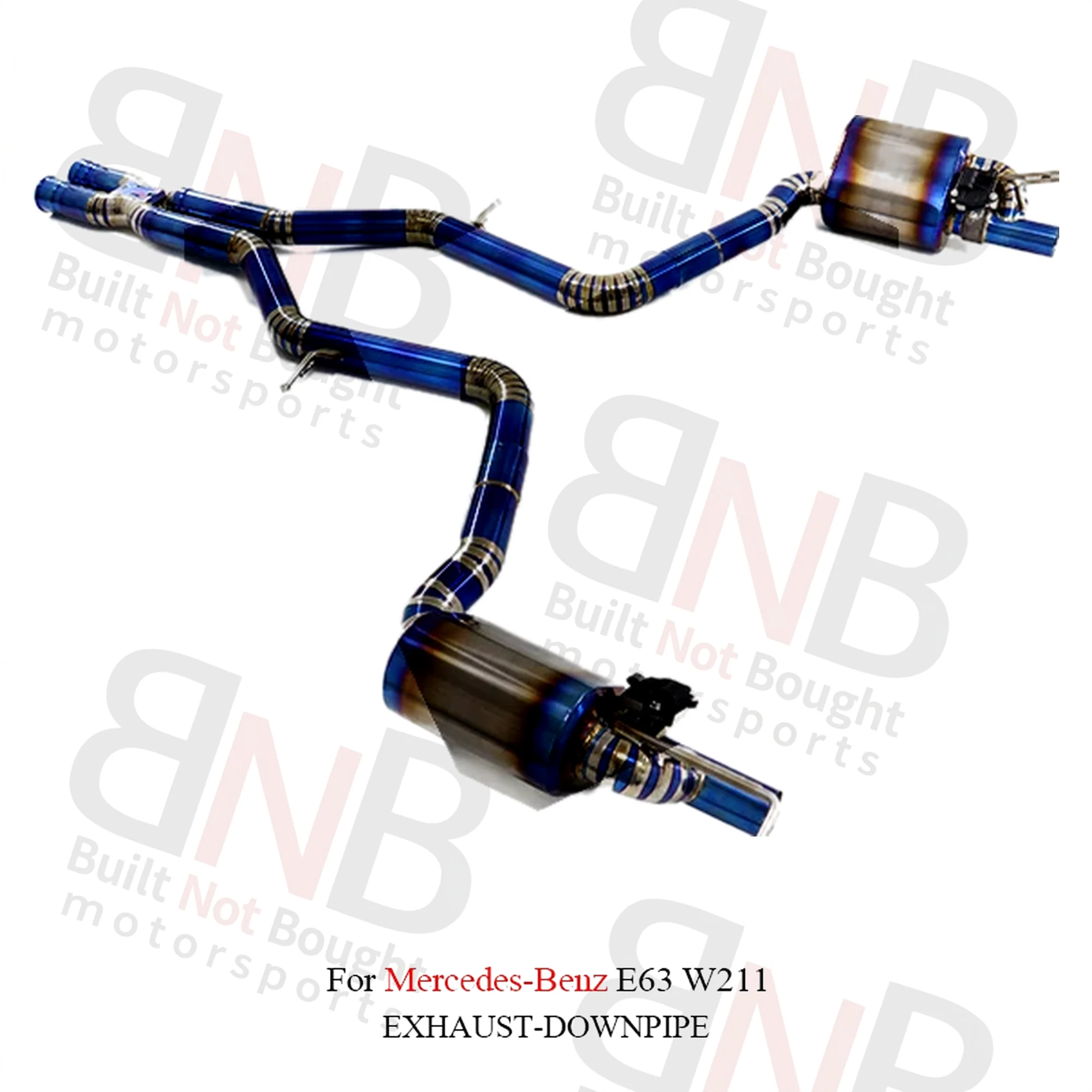 BNB Titaniumz Catback Exhaust System AMG E63 W211 2003-2008 Muffler Valve