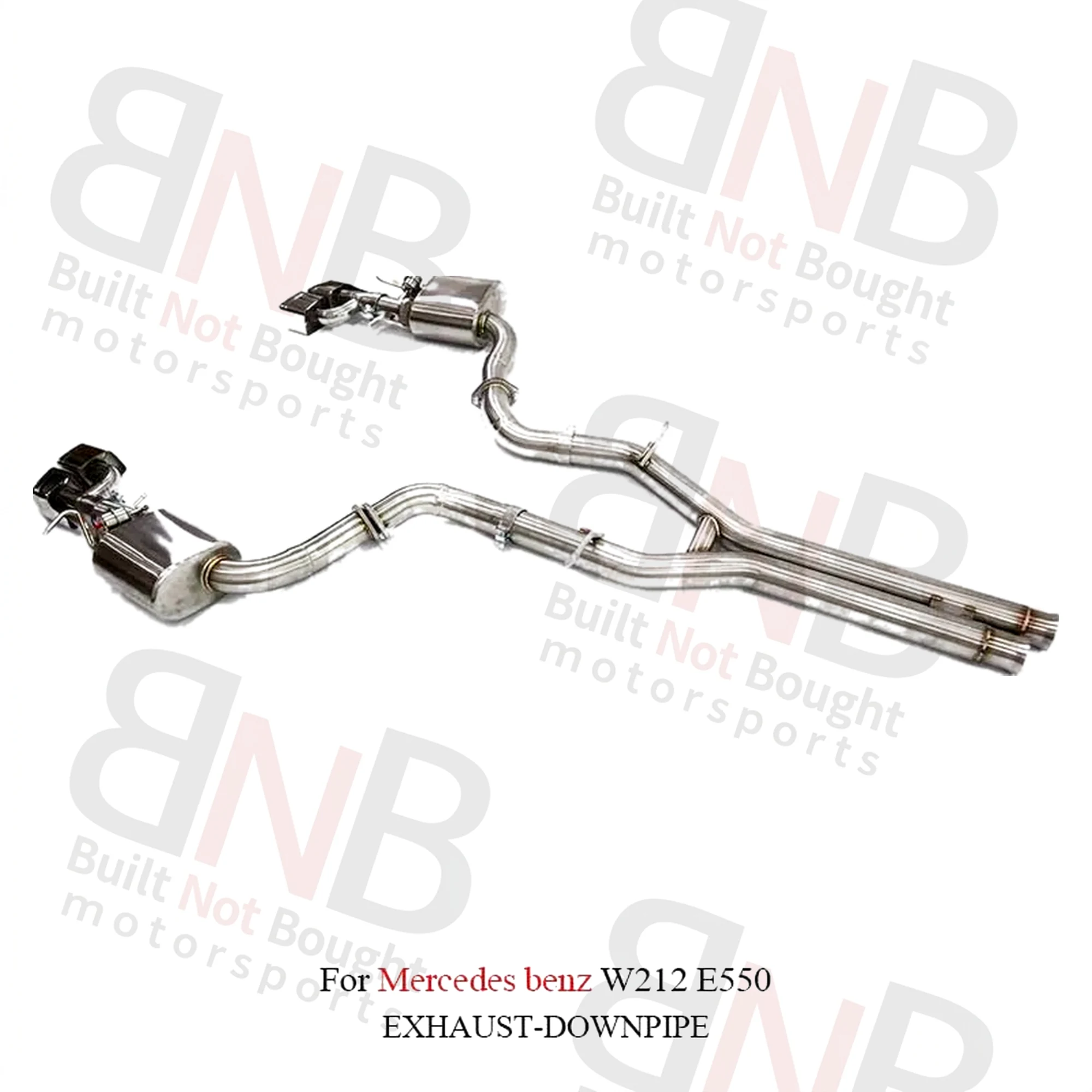 BNB Titaniumz Stainless Steel Catback Exhaust for Mercedes E550 W212 3in