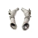 BNB Titaniumz Fashion Stainless Steel Exhaust Downpipe for Ferrari SF90 Silvery