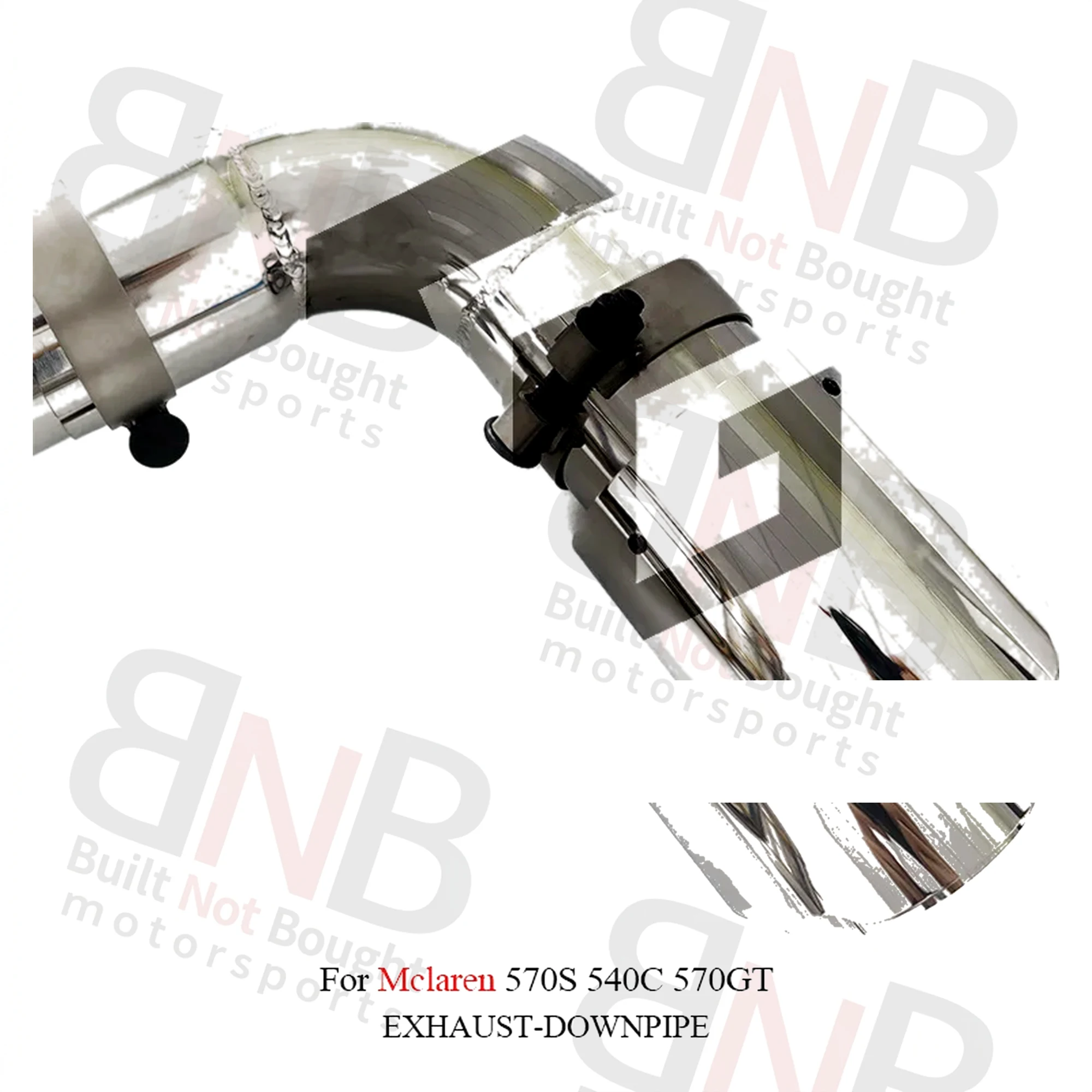 BNB Titaniumz SS Catback Exhaust McLaren 540C 570S 570GT 3" X Pipe