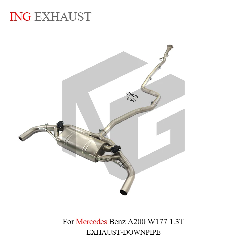 ING Stainless Steel Valvetronic Exhaust Catback for Mercedes Benz A200 W177 1.3T with High Quality Auto Performance Parts