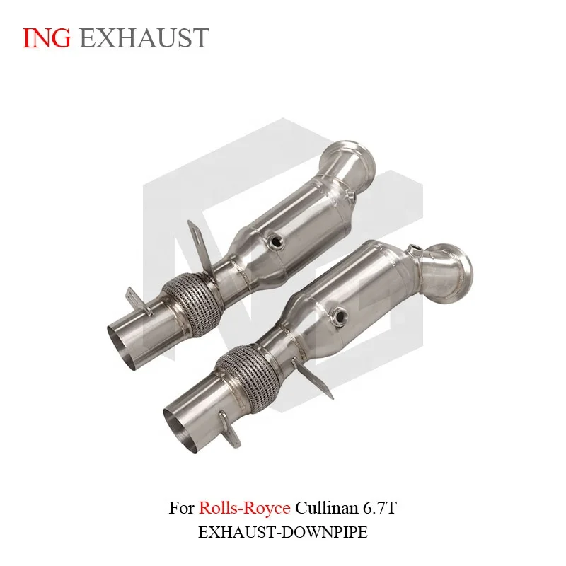 BNB Titaniumz Stainless Steel Downpipe for Rolls-Royce Cullinan 6.7T