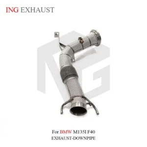 BNB Stainless Steel High Flow Downpipe for BMW M135i F40 Silvery