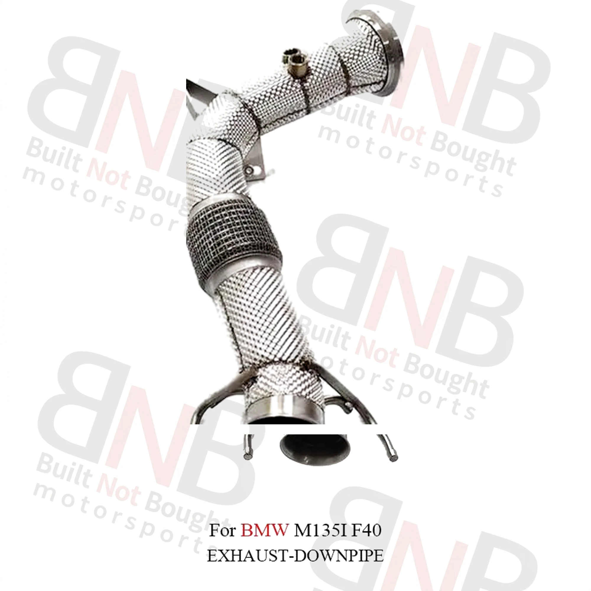 BNB Stainless Steel High Flow Downpipe for BMW M135i F40 Silvery