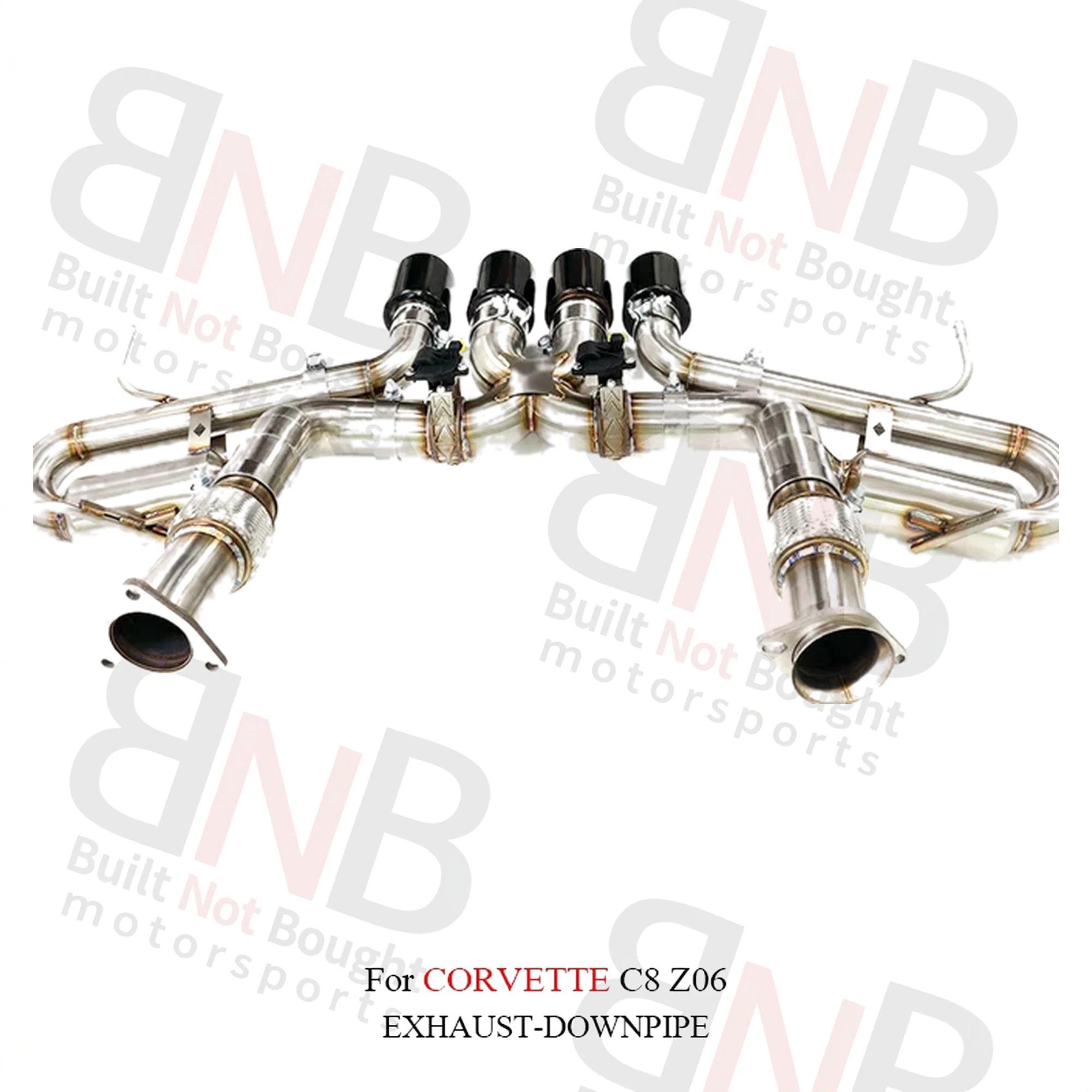 BNB Stainless Steel Catback Exhaust System for Corvette C8 Z06 Valved