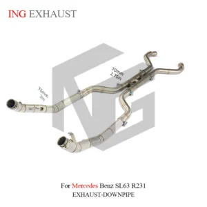 BNB Mercedes Benz SL63 R231 Downpipe Midpipe Exhaust System Silvery