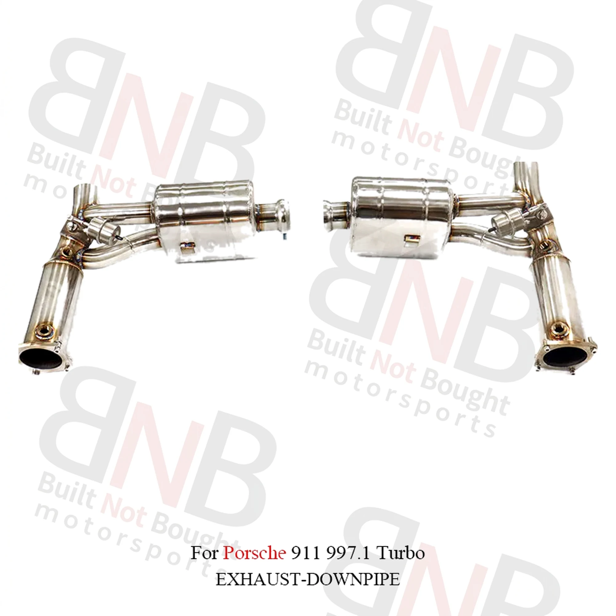 BNB Stainless Steel Valvetronic Exhaust Muffler Catback for Porsche 911 997.1 Turbo